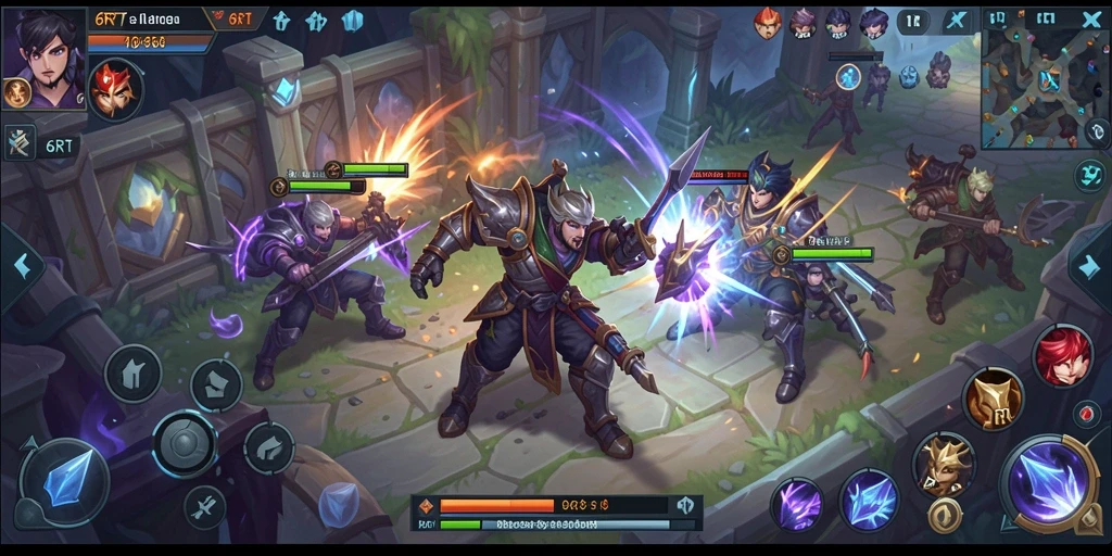 Gameplay seru dari 6RT dalam pertarungan MOBA yang mendebarkan.