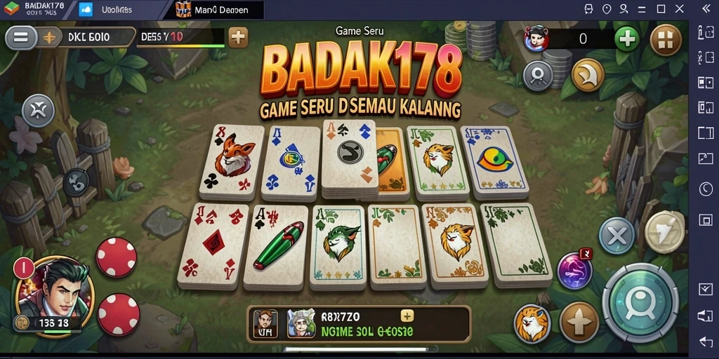 Tangkapan layar permainan Domino yang menarik di BADAK178.