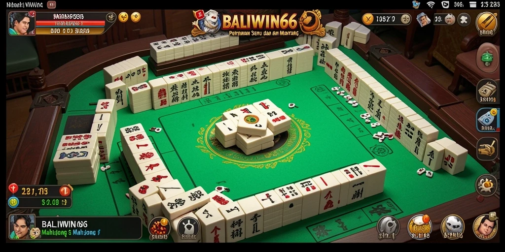 Tampilan gameplay Mahjong di BALIWIN66 yang seru.