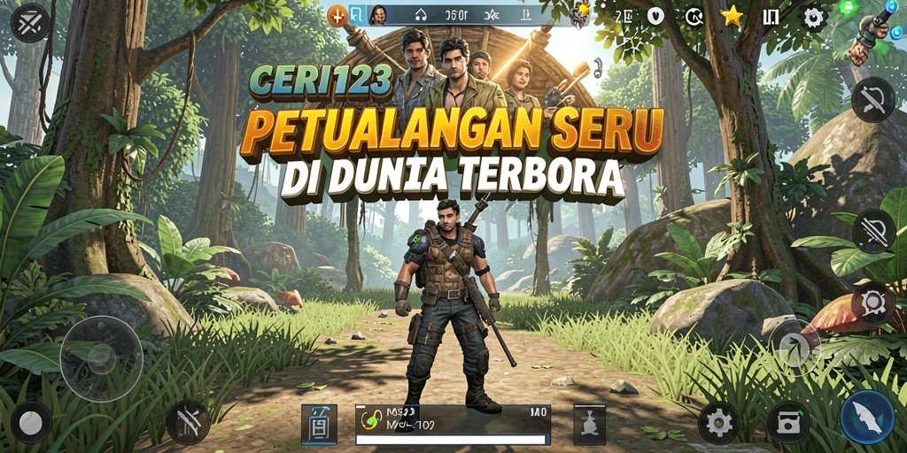 Screenshot CERI123 menampilkan momen seru di dunia terbuka.