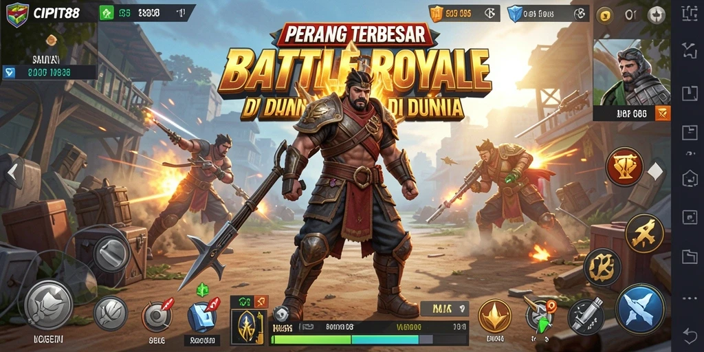 Tangkapan layar gameplay <strong>CIPIT88</strong> yang menampilkan pertarungan seru dan strategi.