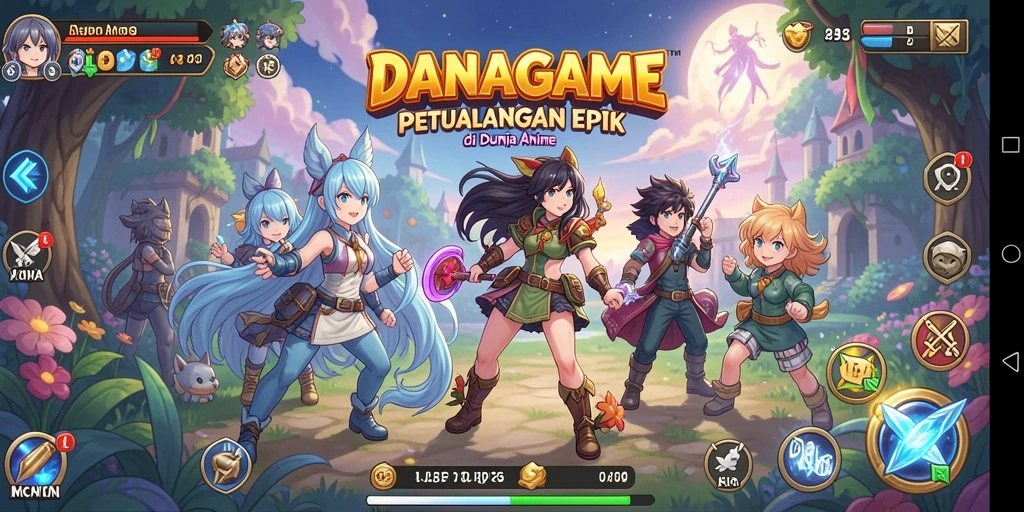 Gameplay menarik dengan karakter Anime yang memukau.