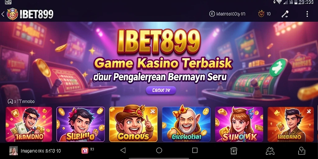 Tampilan gameplay menarik dari aplikasi Kasino IBET899.