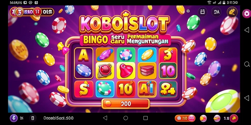 Screenshot gameplay KOBOISLOT yang menampilkan suasana permainan Bingo yang seru.