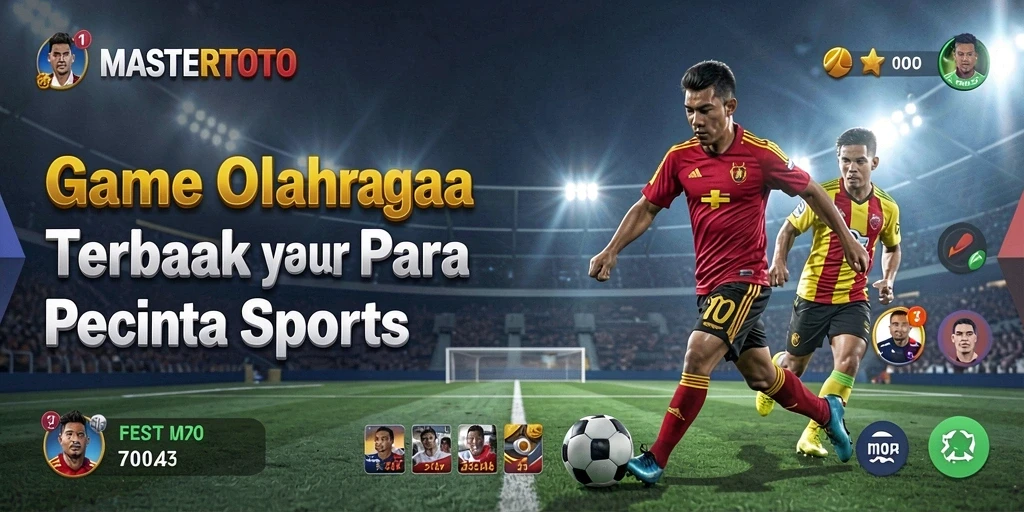 Screenshot gameplay MASTERTOTO yang menampilkan aksi seru olahraga.