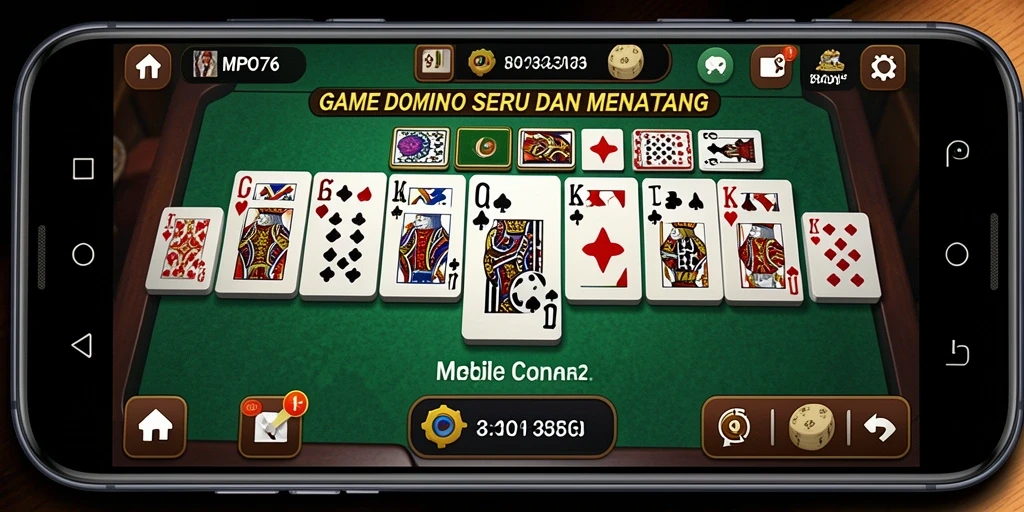 Tampilan seru gameplay Domino di MPO76 yang menantang.