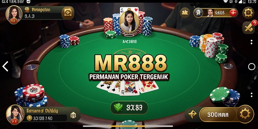 Tampilan gameplay yang intens dan menegangkan di MR888.