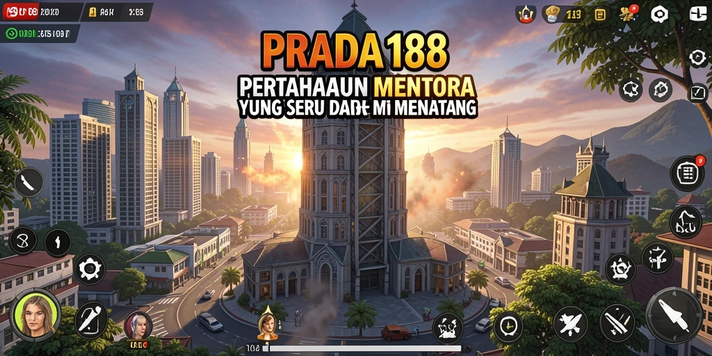 Gameplay seru dan menantang di PRADA188 Tower Defense.