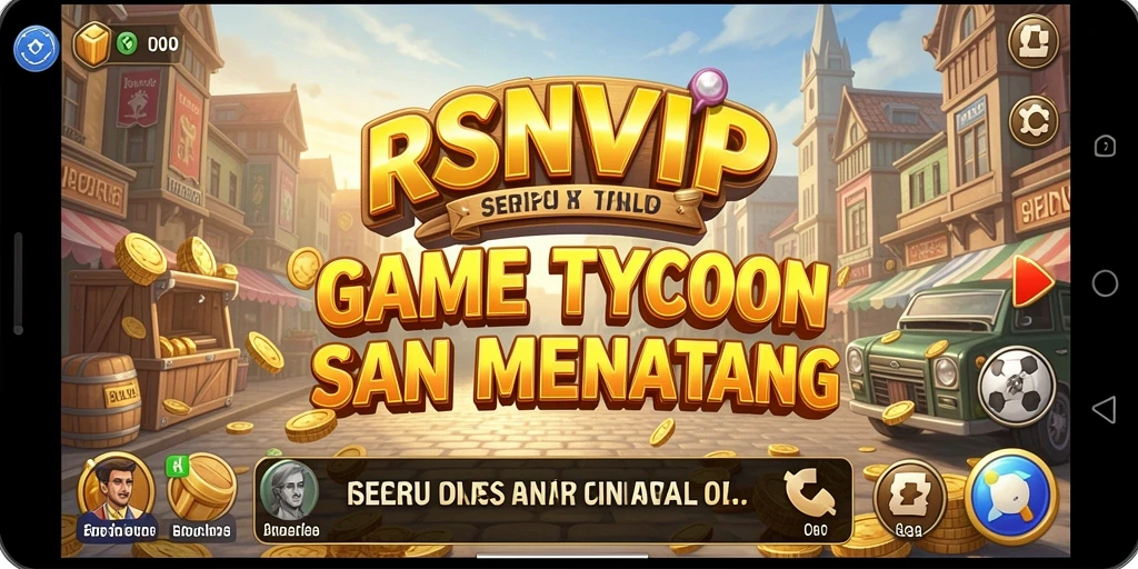 Tampilan gameplay RSNVIP yang memukau dan strategis dalam membangun bisnis.
