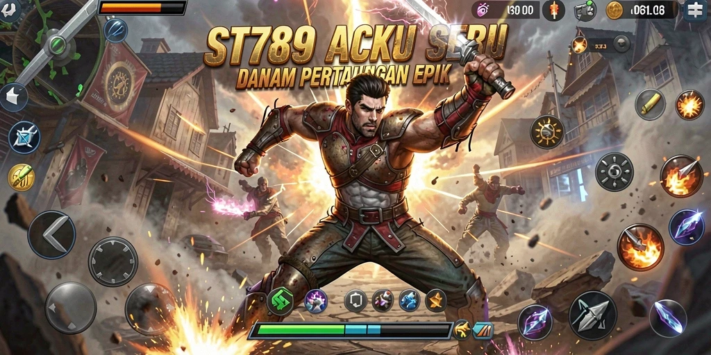 Gameplay ST789 yang intens dengan pertarungan seru dan karakter unik.