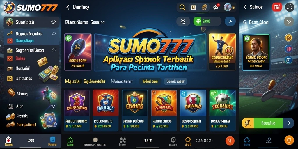 Tangkapan layar menunjukkan pengalaman taruhan seru di SUMO777.