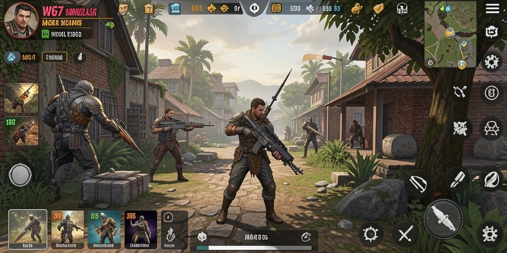 Tampilan gameplay W67 yang menarik dan interaktif.