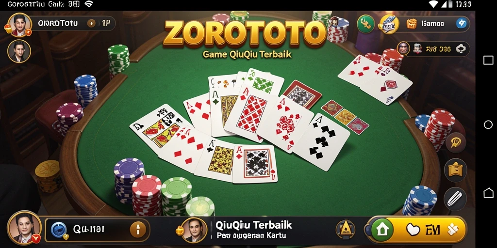 Tampilan gameplay QiuQiu yang menarik dan interaktif.